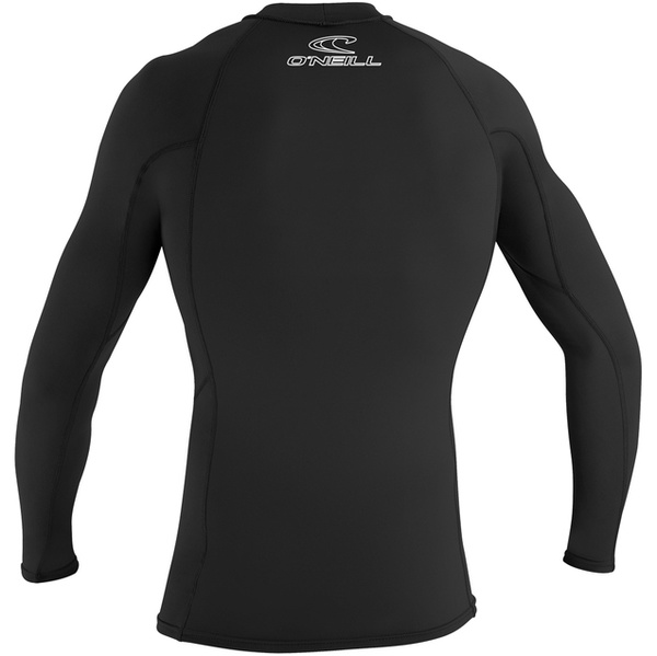 2026 O'Neill Da Uomo Basic Skins Rash Guard A Manica Lunga 3342 - Black